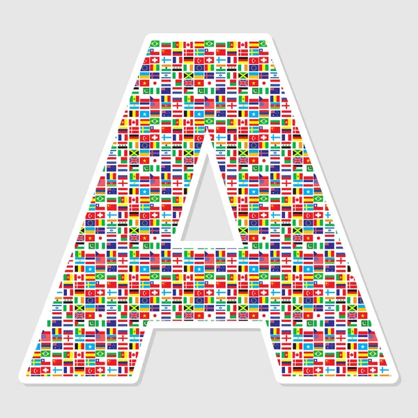 Letter a — Stock Vector