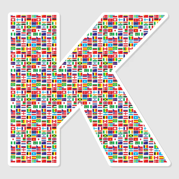 Letter k — Stock Vector