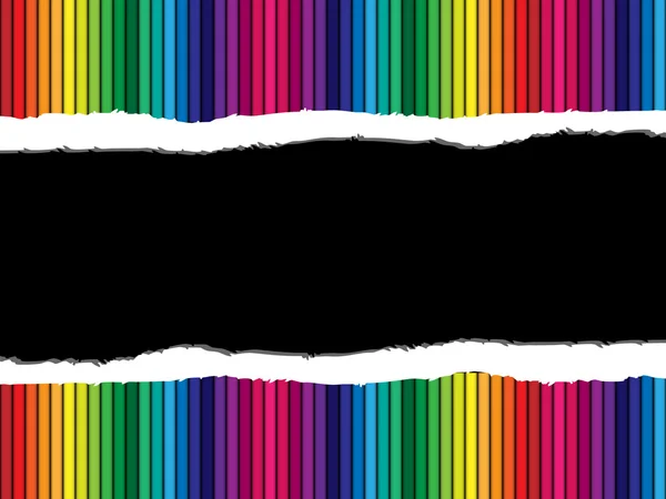 Papier déchiré coloré — Image vectorielle