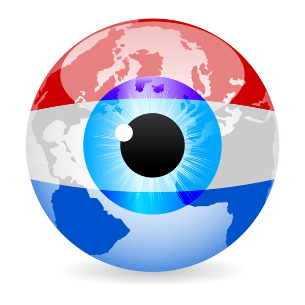 Auge des luxemboug — Stockvektor