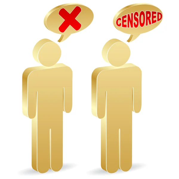 Цензура — стоковий вектор