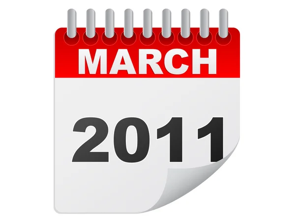 Marca 2011 — Wektor stockowy