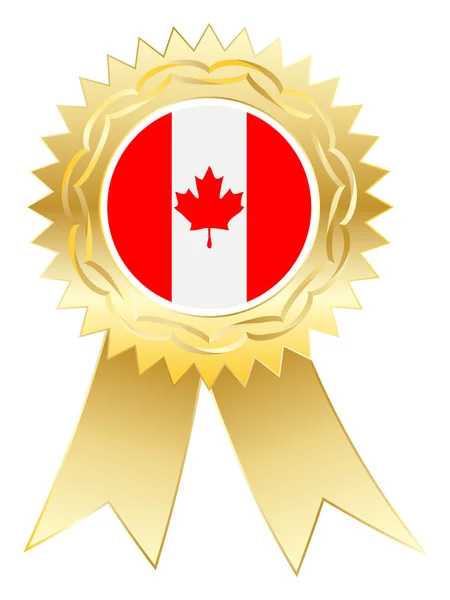 Kanadalı madalya — Stok Vektör