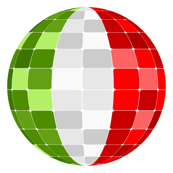 İtalya bayrağı — Stok Vektör