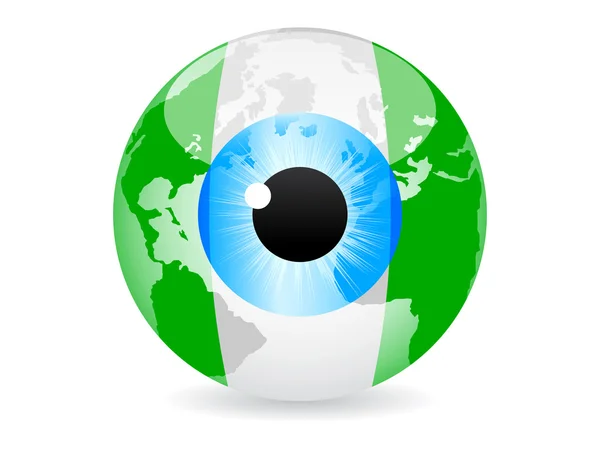 Occhio di nigeria — Vettoriale Stock