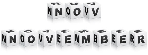 November ord — Stock vektor
