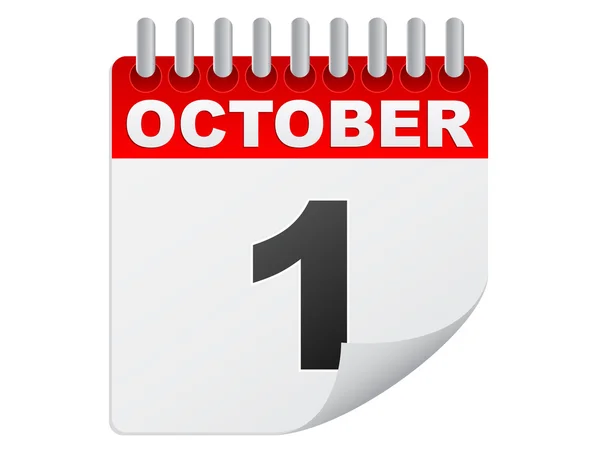 Día de octubre — Vector de stock