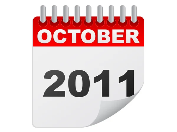 Octubre 2011 — Vector de stock