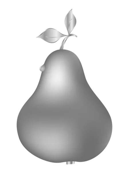 Silver päron — Stock vektor