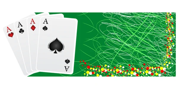 Pokerbanner – stockvektor