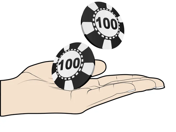 Pokerspiller – stockvektor