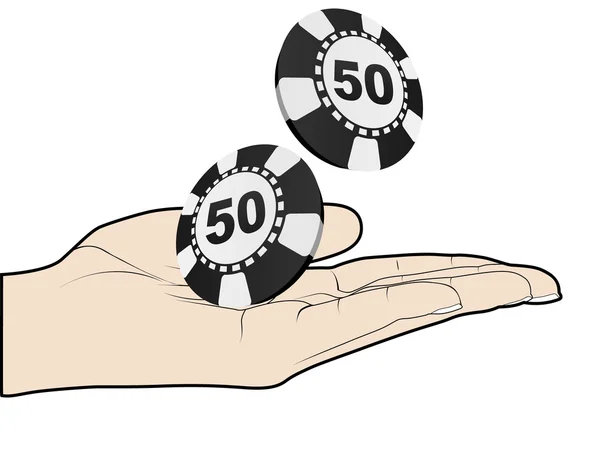 Joueur de poker — Image vectorielle