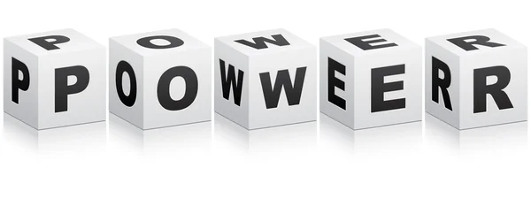 Power word — Stock Vector