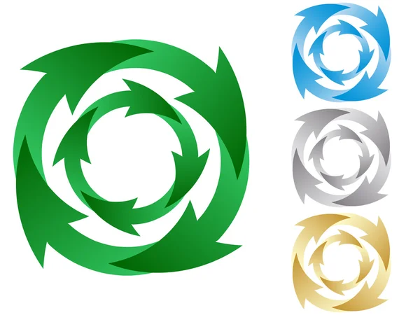 Recycling van pictogrammen — Stockvector
