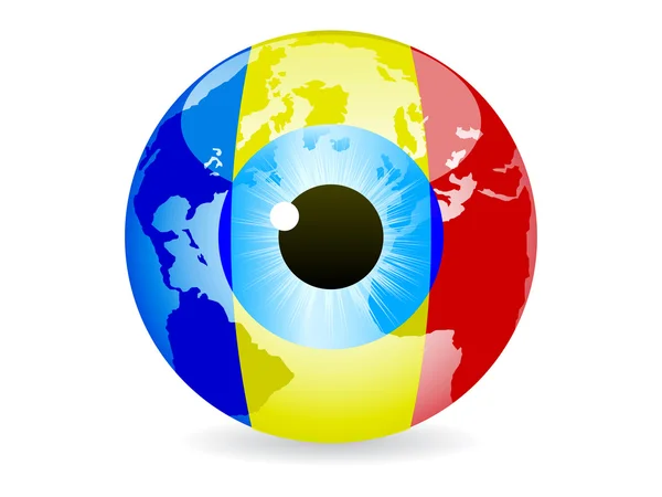 Occhio di Romania — Vettoriale Stock