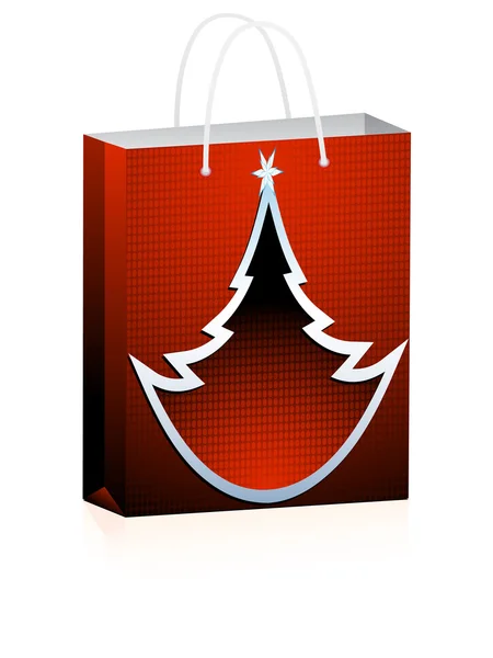Vánoční Nákupní taška — Stockový vektor