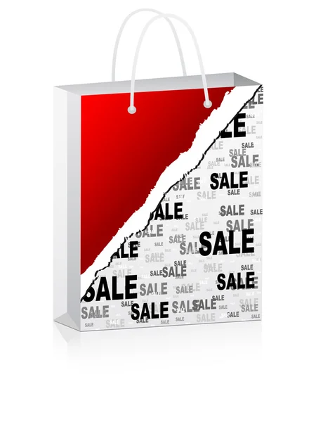 Shopping väska för reklam — Stock vektor