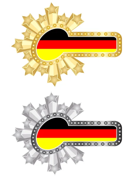Банер прапор Німеччини — стоковий вектор