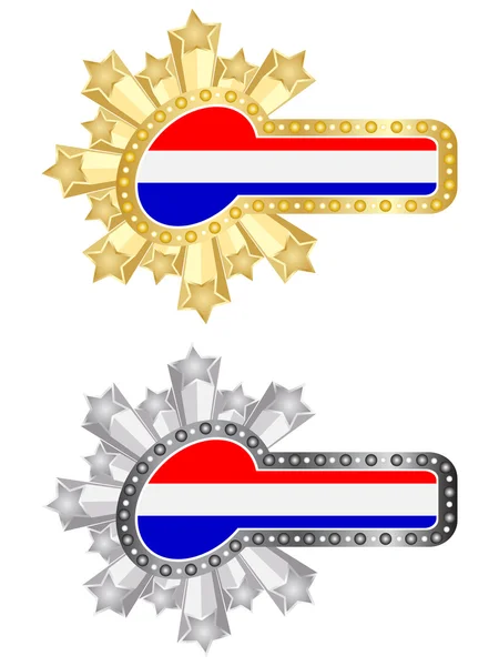 Банер прапор Голландії — стоковий вектор
