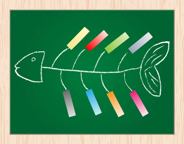 Diagrama de peces — Vector de stock