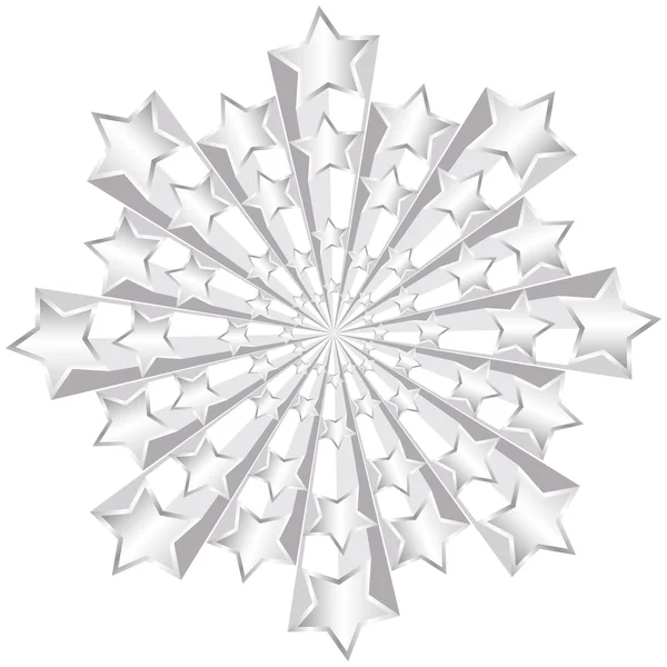 Silver stjärnor — Stock vektor