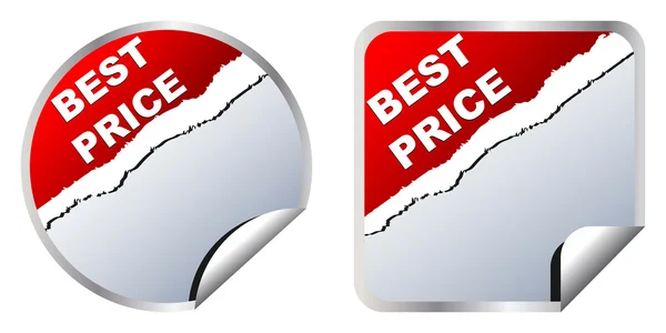 Best price stickers — Stock Vector