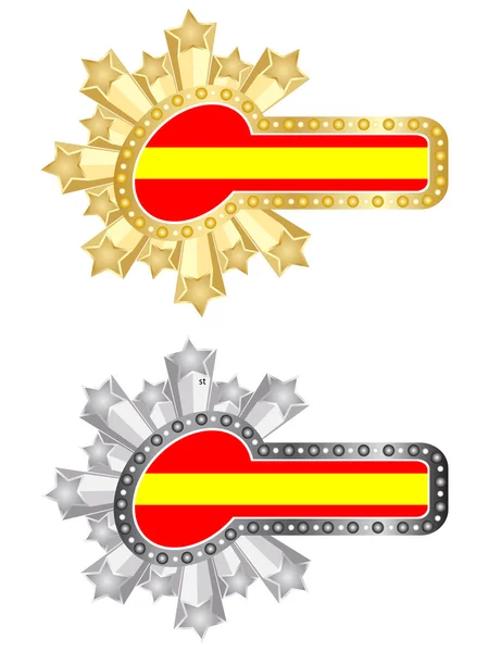 Bandeira espanhola bandeira —  Vetores de Stock