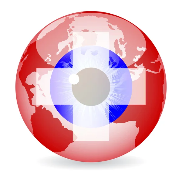 Occhio di Svizzera — Vettoriale Stock