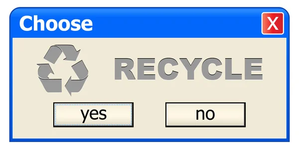Recycling wählen — Stockvektor