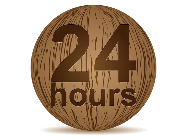 Двадцать четыре часа — стоковый вектор