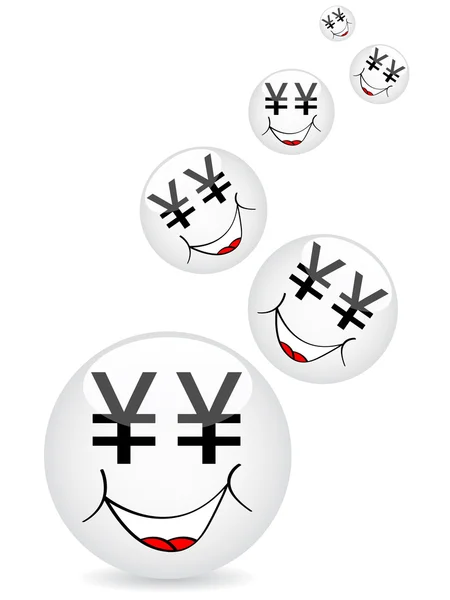 Kreslené obličeje — Stockový vektor