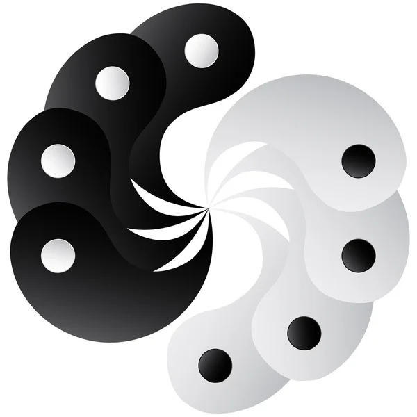 Yin och Yang — Stock vektor