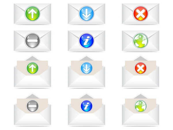 Web icons envelope — Stock Vector