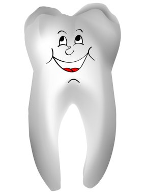 White tooth clipart