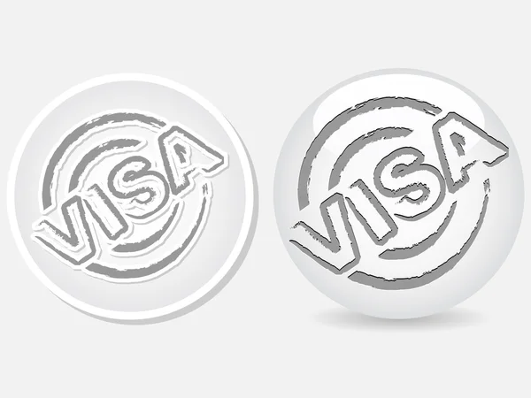 Visa-Stempel — Stockvektor