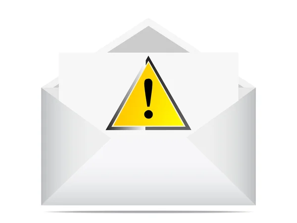 Email d'attention — Image vectorielle