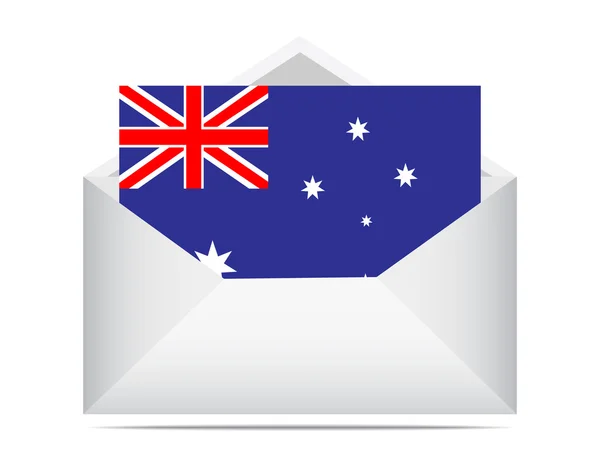 オーストラリアの手紙 — ストックベクタ