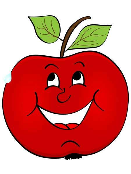 Красное яблоко — стоковый вектор