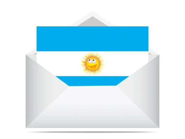 Carta de argentina — Vetor de Stock