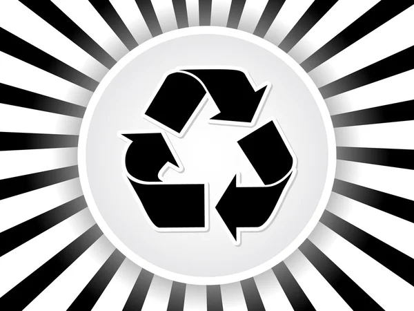 Ανακύκλωση λευκό φόντο — Διανυσματικό Αρχείο