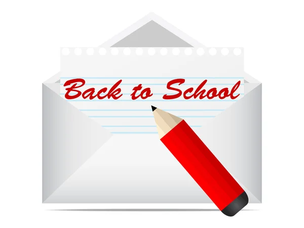 Back to school letter — Stock Vector