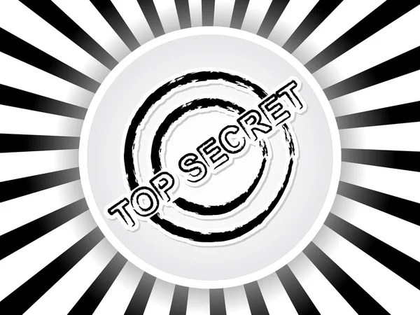 Top geheime banner — Stockvector