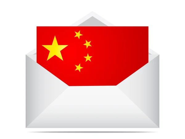 Brief van china — Stockvector