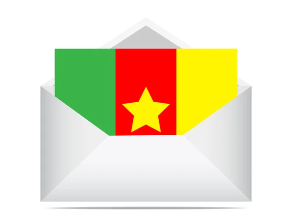 Carta de camerun — Vetor de Stock