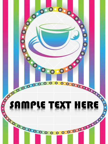 Cadre de café — Image vectorielle