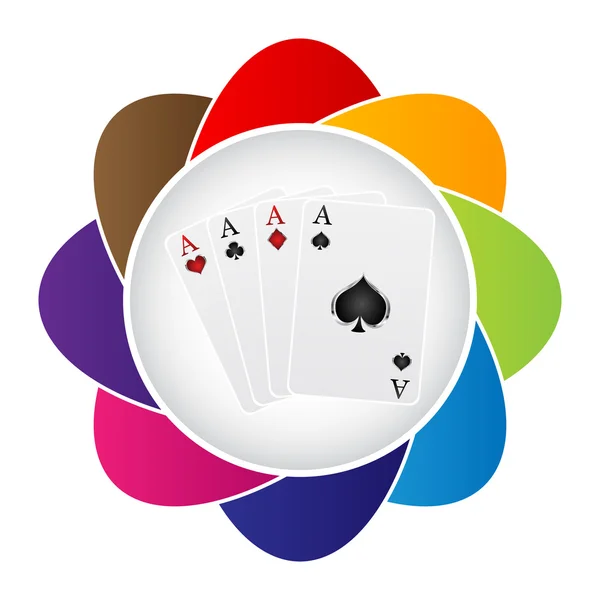 Poker icoon — Stockvector