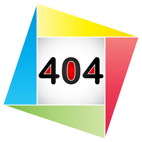 Erro 404 — Vetor de Stock