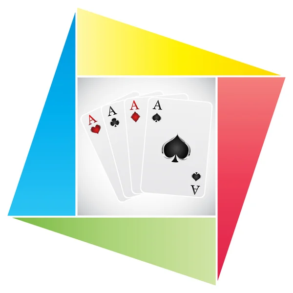 Icona del poker — Vettoriale Stock