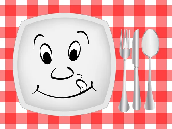 Réglage du dîner — Image vectorielle