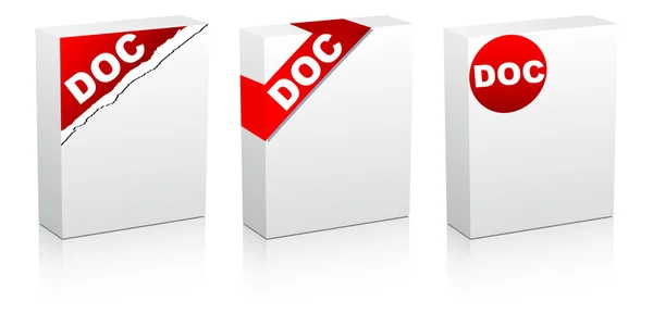 Extension of .doc files — Stock Vector